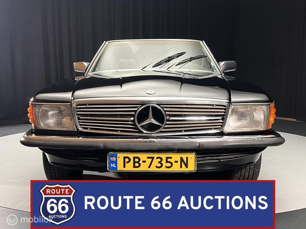Mercedes-Benz 380 SL | 1982 | Route 66 Auctions, Auto's, Overige carrosserieën, Zwart, Mercedes-Benz, Bedrijf