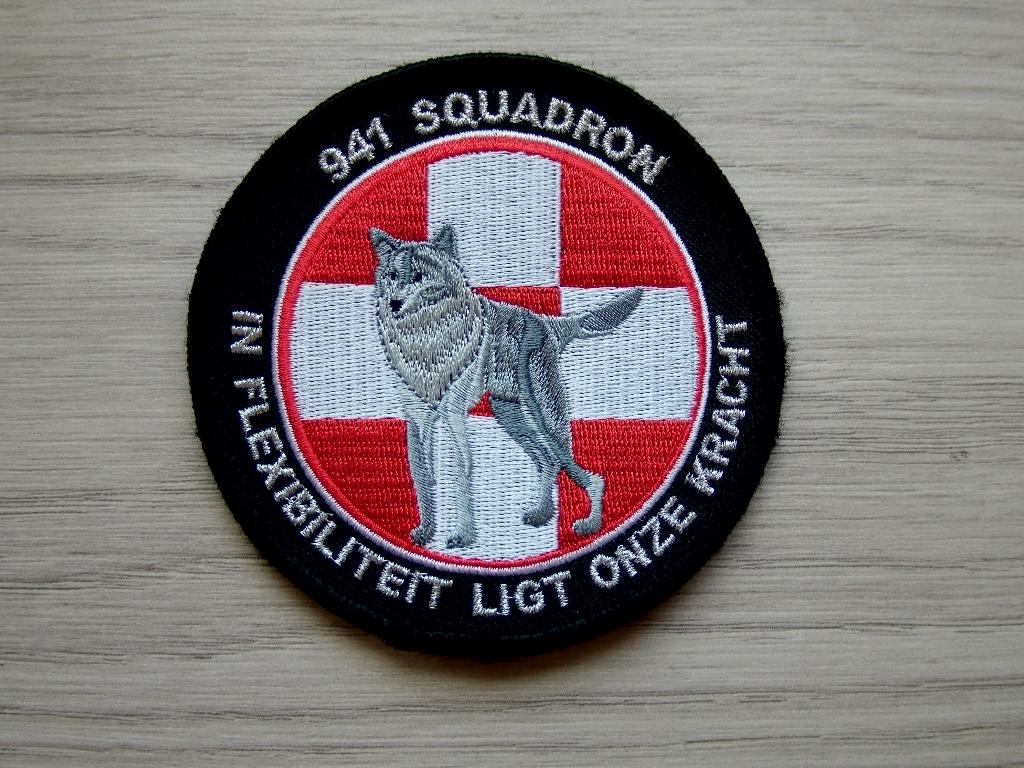 Patch RNLAF 941 Squadron Vliegbasis Eindhoven, Verzenden, Luchtmacht, Nederland, Embleem of Badge