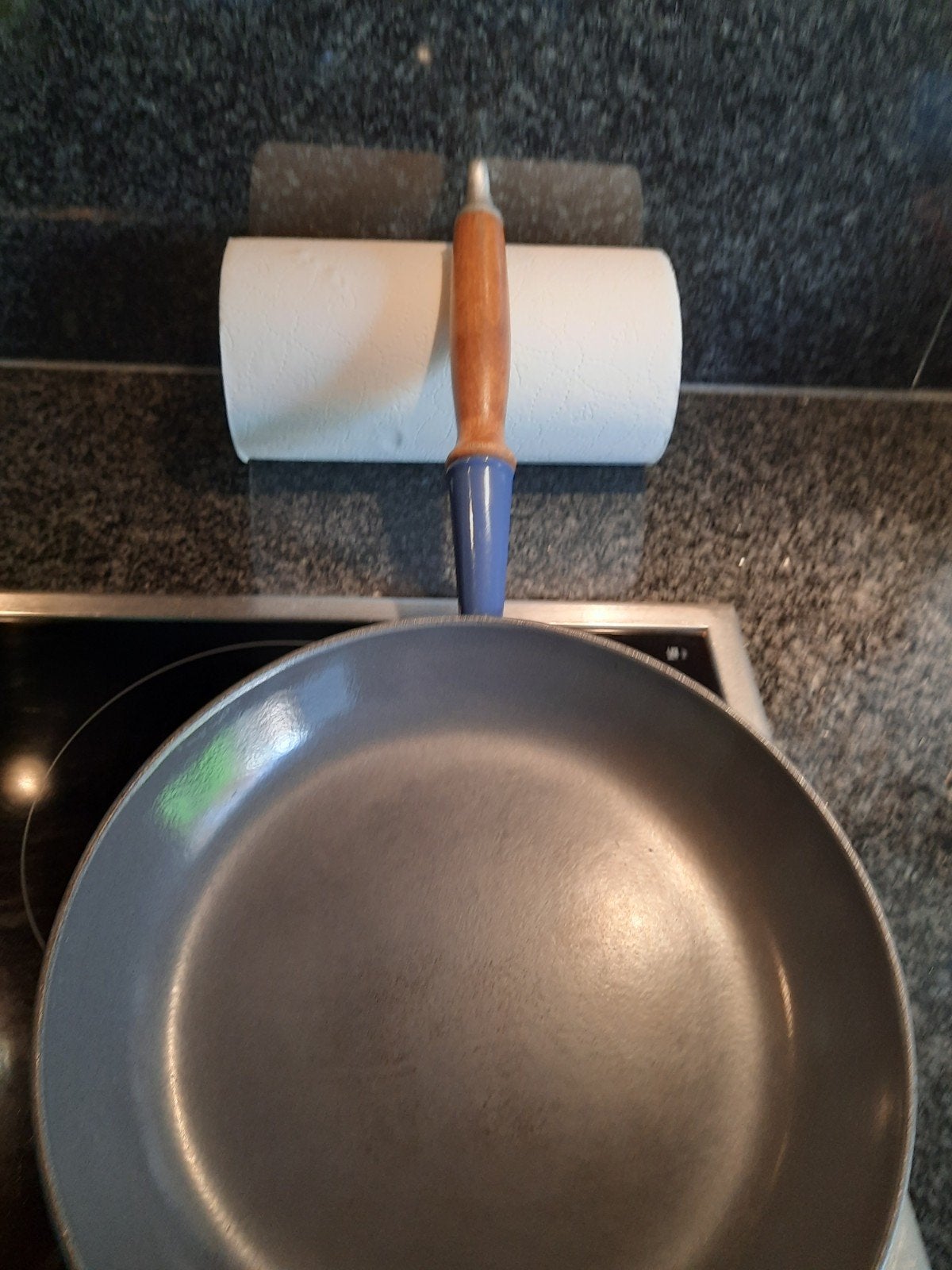 le Creuset koekepan, Huis en Inrichting, Keuken | Potten en Pannen, Ophalen, Koekenpan, Le Creuset, Zo goed als nieuw
