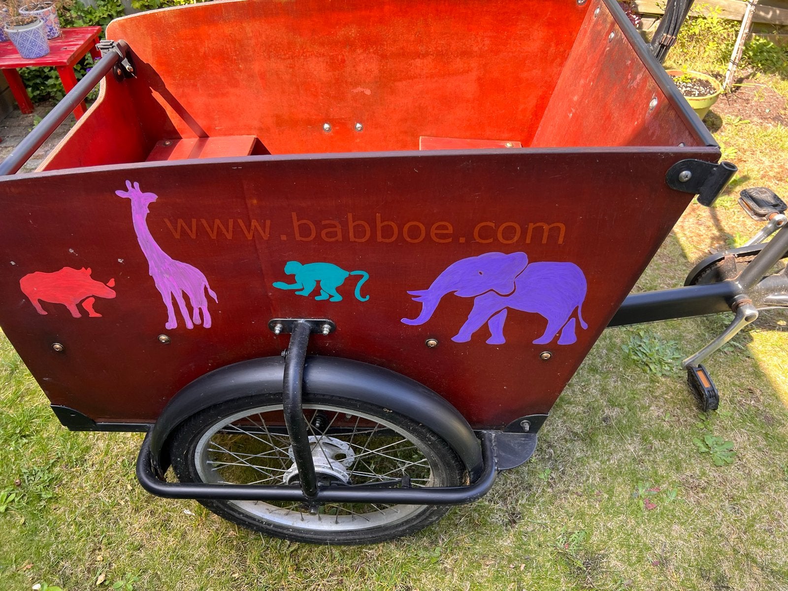 Babboe Big bakfiets - Ideaal voor gezinnen, Ophalen, Gebruikt, Trommelrem, 3 kinderen