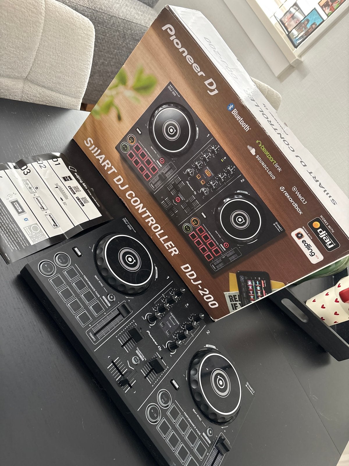 Pioneer DDJ-200 Smart DJ Controller - Ideaal voor beginners, Ophalen, Zo goed als nieuw, Dj-set, Pioneer