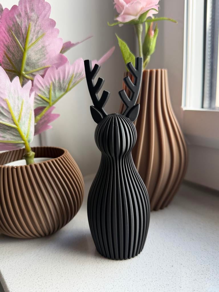 Zwart decoratief rendier, Huis en Inrichting, Zwart, Nieuw, Kunststof, Ophalen of Verzenden