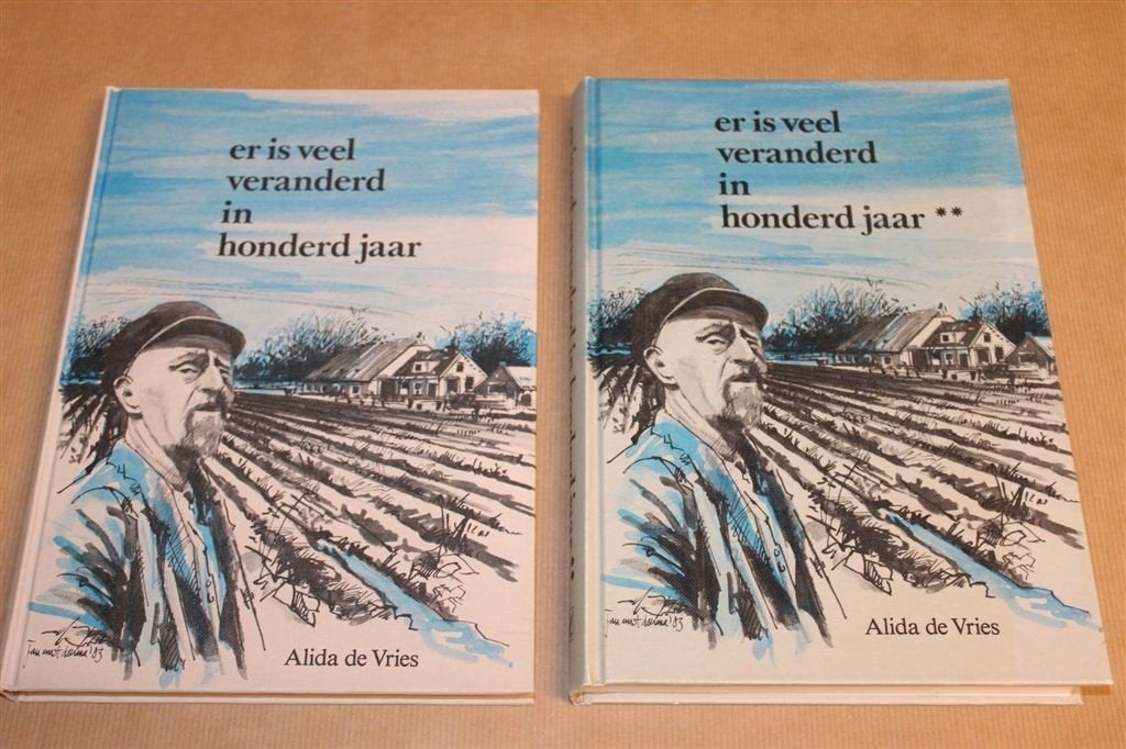 Er is Veel Veranderd — Gesigneerd Deel 1 + 2 — A. de Vries, Boeken, Ophalen of Verzenden, Gelezen
