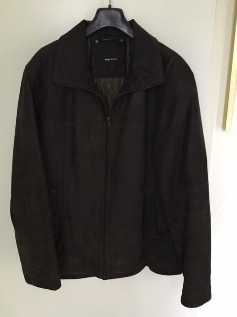 Brixon leren jas maat 52, Kleding | Heren, Jassen | Winter, Maat 52/54 (L), Bruin, Ophalen of Verzenden, Zo goed als nieuw