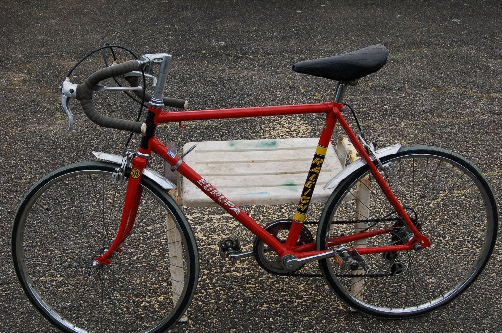 racefiets, Fietsen en Brommers, Fietsen | Racefietsen, Minder dan 10 versnellingen, Gebruikt, Staal, Velgrem