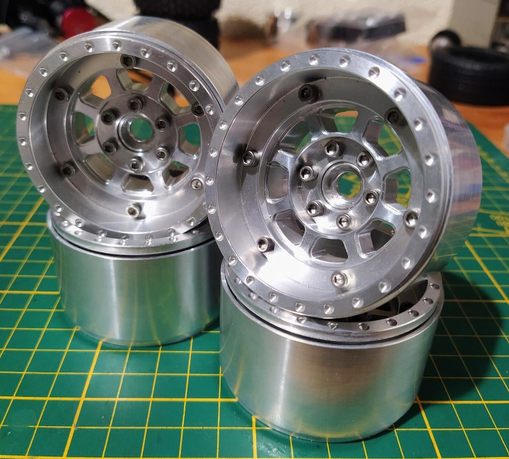 1/10 2.2" bead lock billet velgen set, Elektro, Auto offroad, Ophalen of Verzenden, Zo goed als nieuw