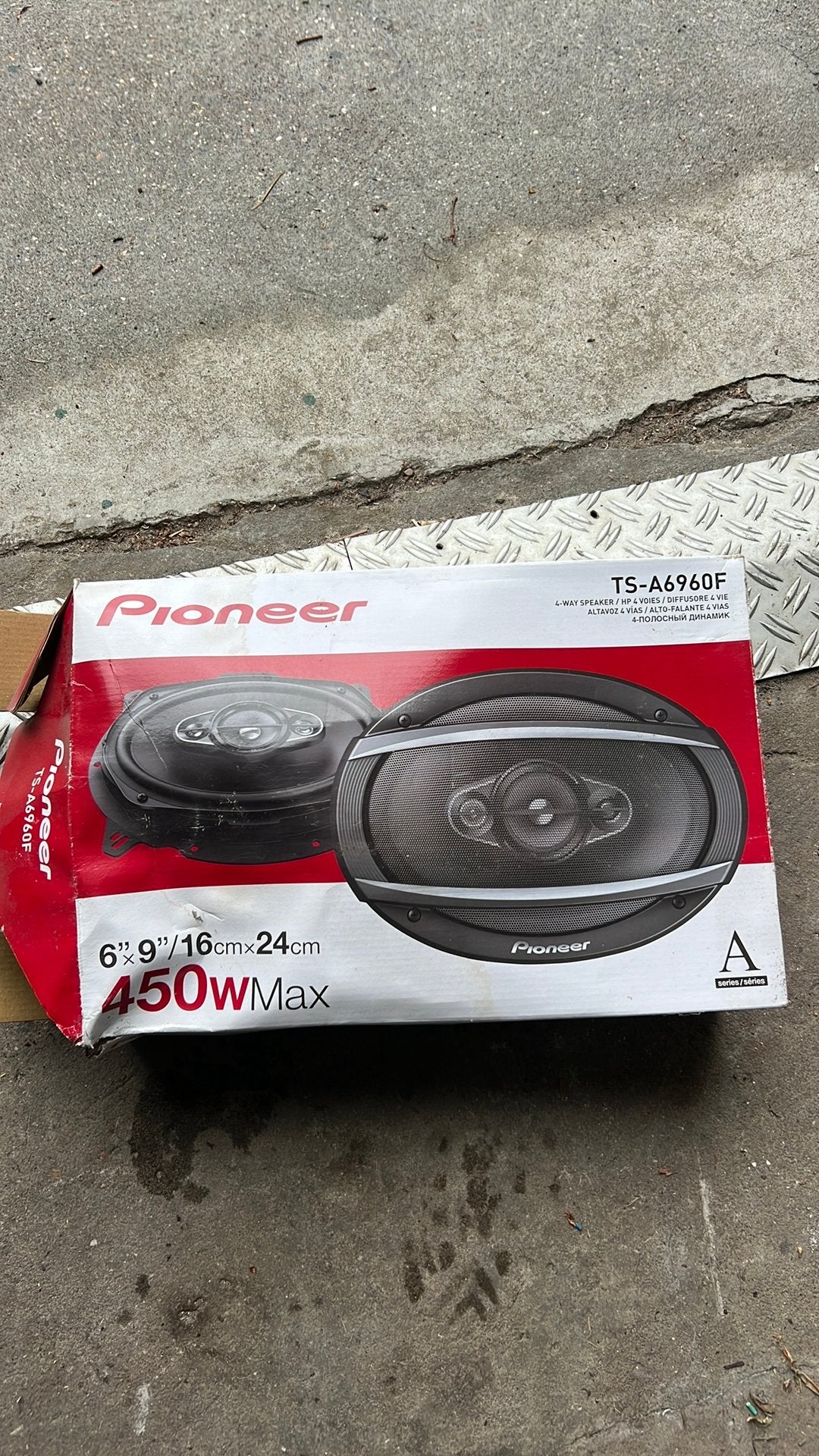 Nieuw in doos! Speakers pioneers 450w, Ophalen of Verzenden, Zo goed als nieuw