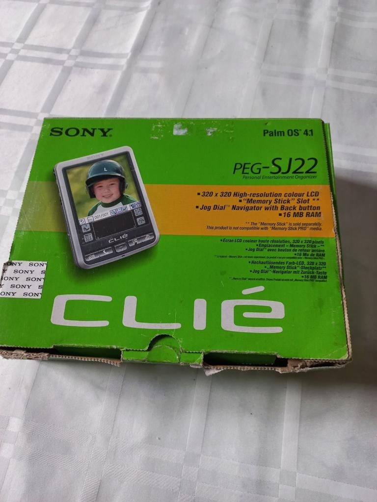 Sony Clie PEG-SJ22, persoonlijke digitale assistent, Telecommunicatie, Pda's, Ophalen of Verzenden, Zo goed als nieuw, Met stylus of aanraakpen