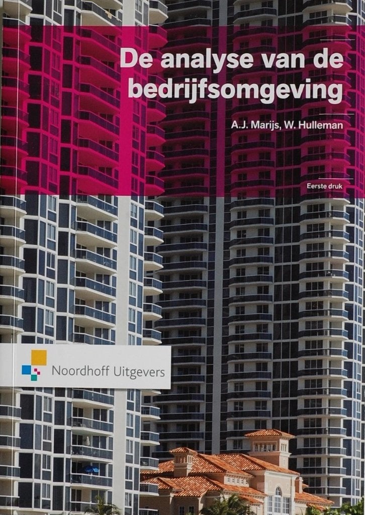 De analyse van de bedrijfsomgeving Studieboek Noordhoff 2013, Verzenden, Zo goed als nieuw, Gamma, HBO