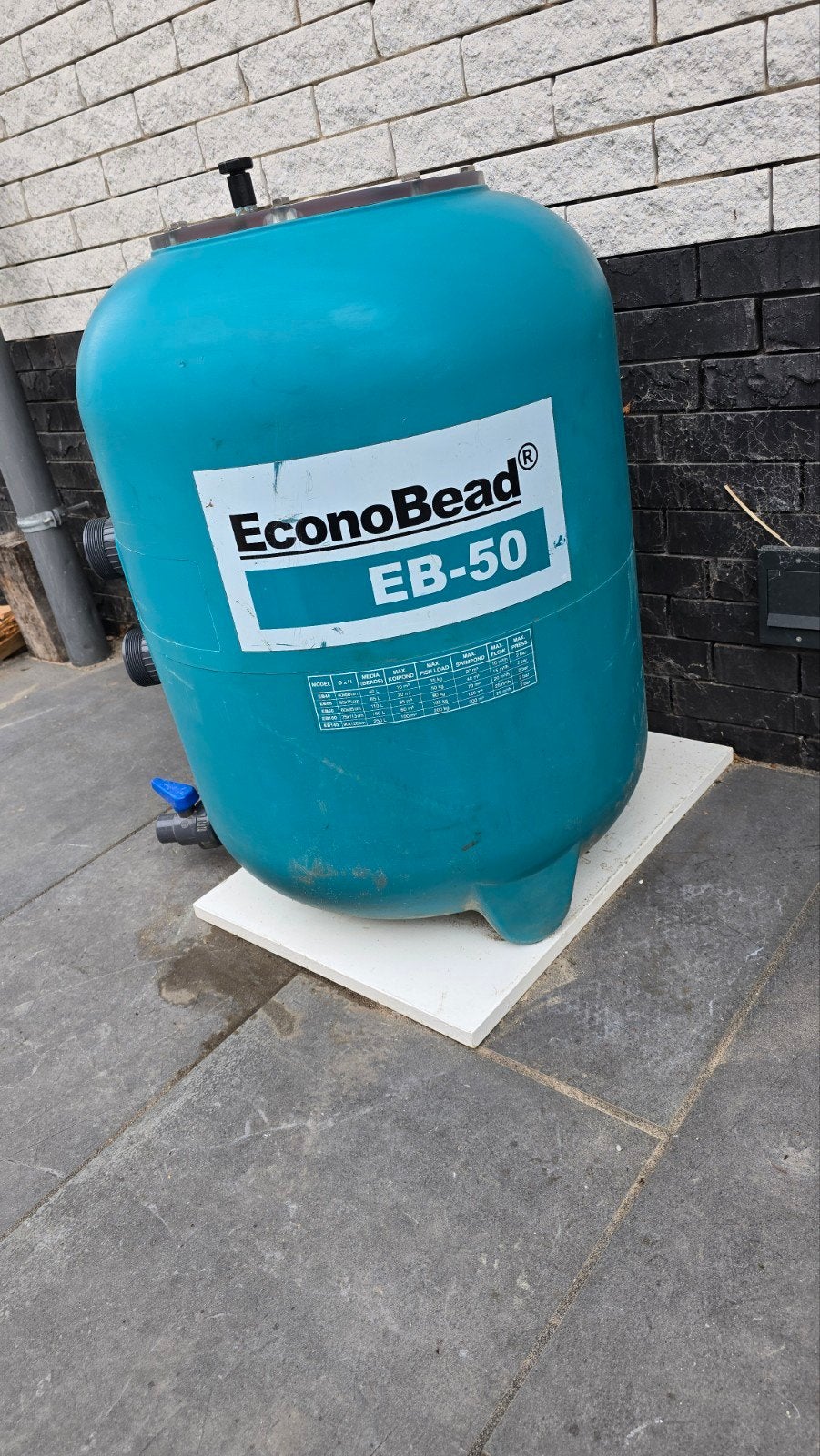 Econo Beadfilter EB-50 met airblower en stromings optimizer, Ophalen, Gebruikt, Vijverfilter