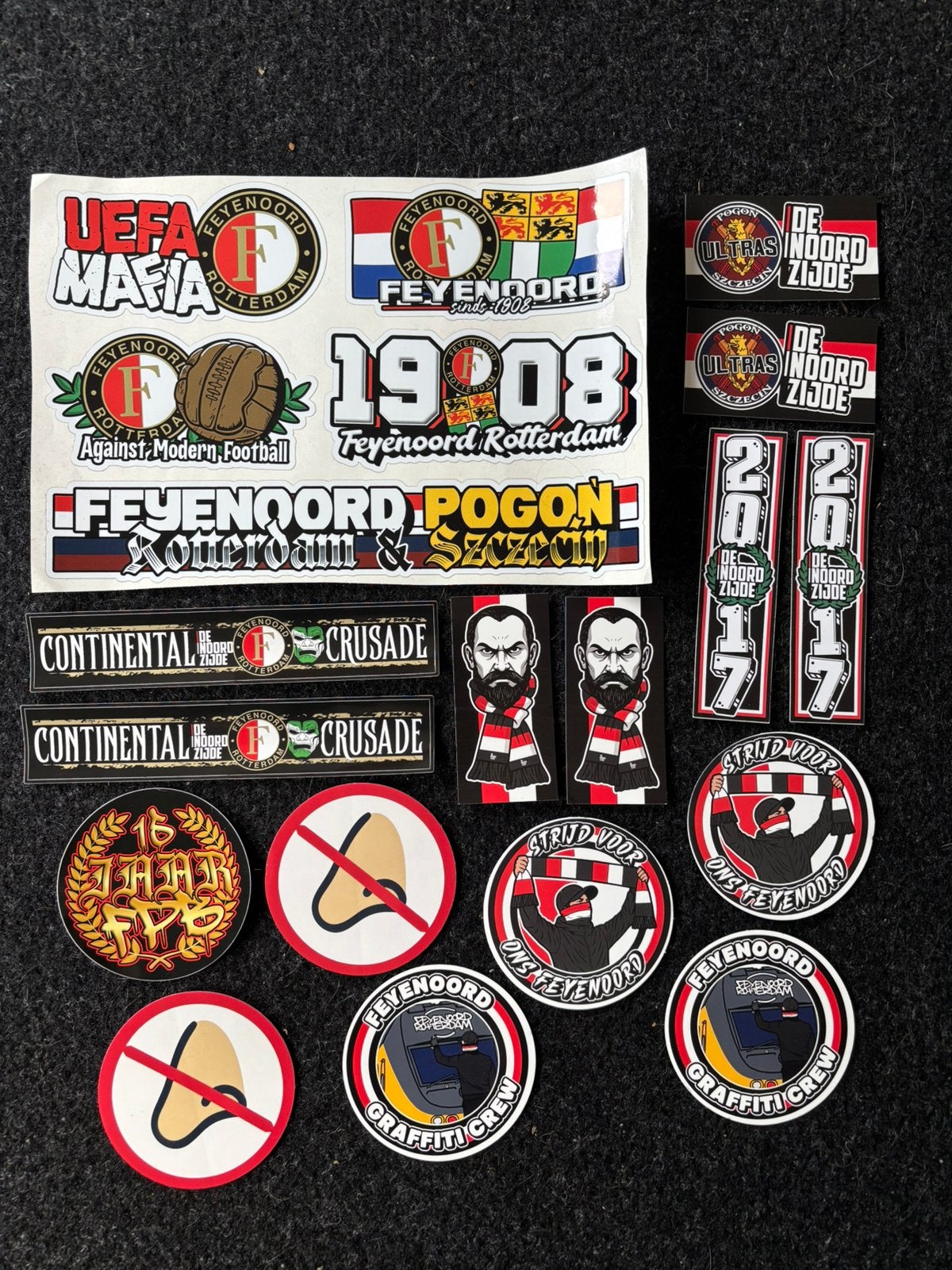 Feyenoord stickers, Verzenden, Zo goed als nieuw, Sport