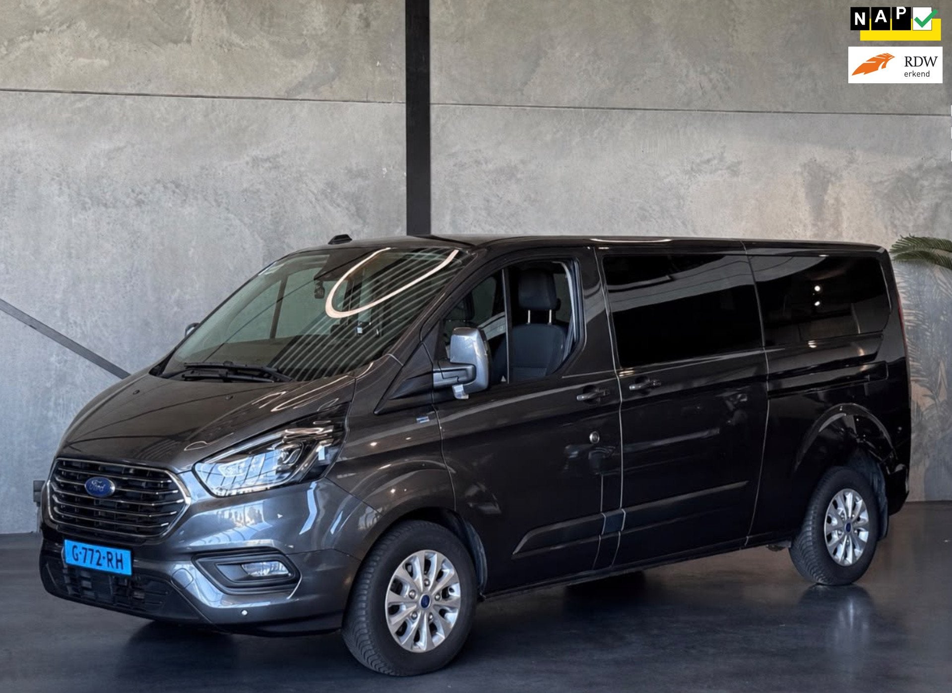 Ford Transit Custom 320 2.0 TDCI L2H1 Automaat, 9 zits, ACC, Origineel Nederlands, Bedrijf, Diesel, 130 pk