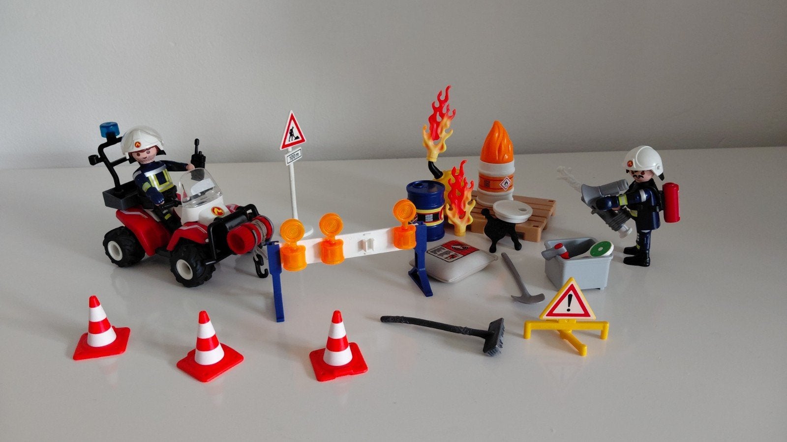 Setje 9486 Playmobil Brandweer, Ophalen, Complete set, Overige typen, Zo goed als nieuw