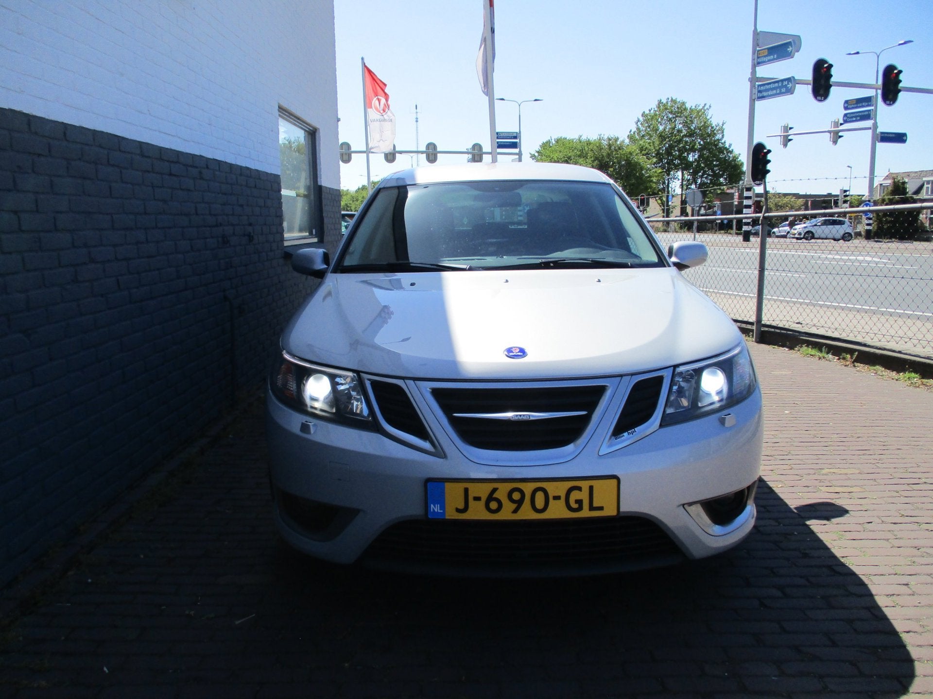 Saab 9-3 Sport Estate 2.8 T V6 Aero XWD, Auto's, Saab, Gebruikt, Zwart, Leder, Vierwielaandrijving
