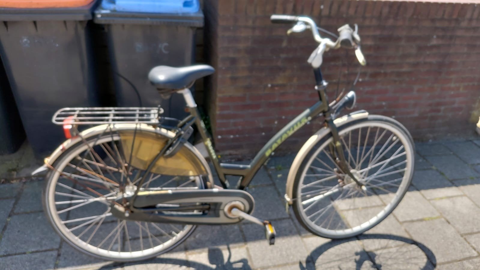 Batavus damesfiets, Ophalen