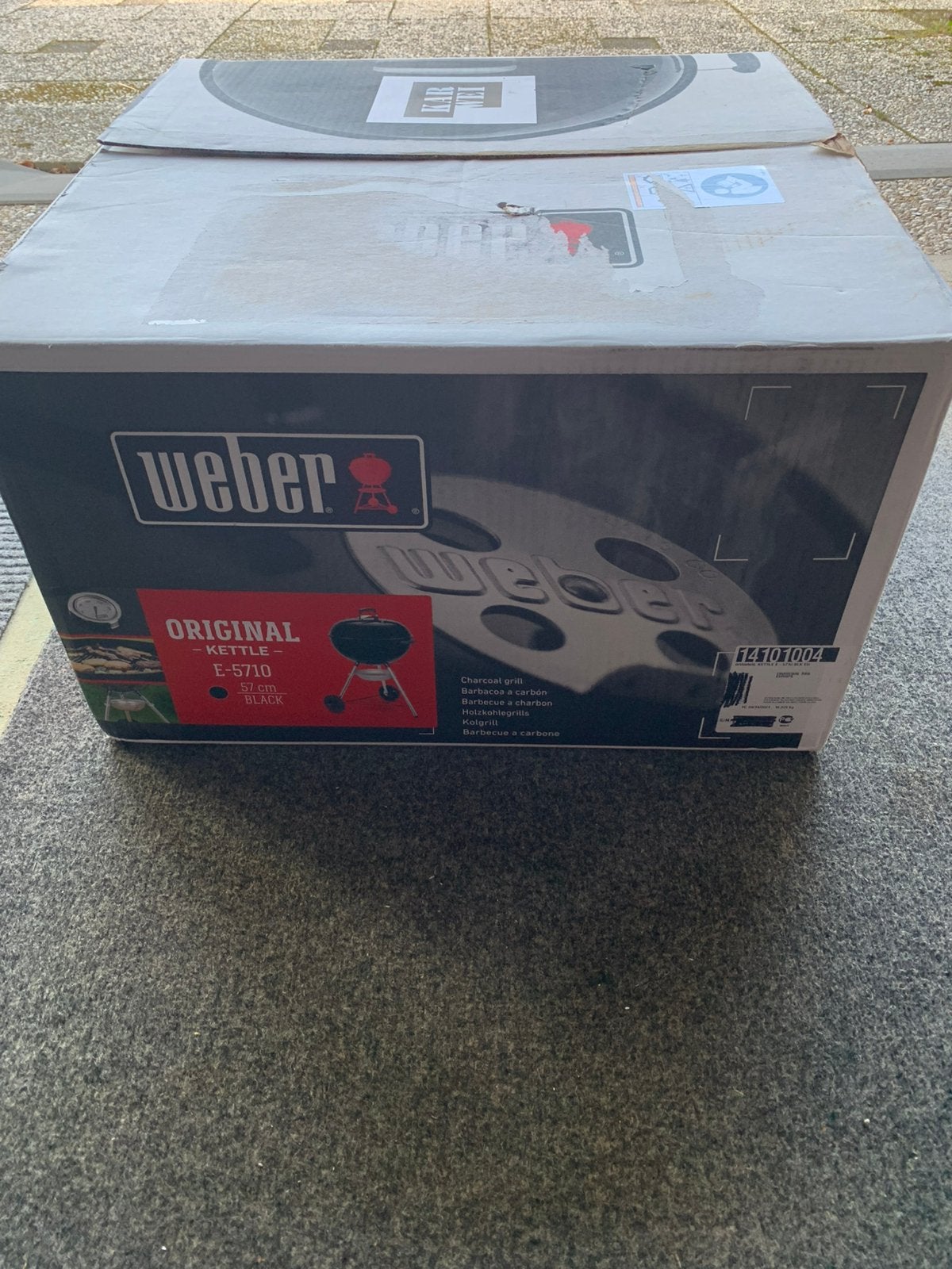 Weber original kettle 57 cm barbecue, Ophalen, Nieuw, Met accessoires