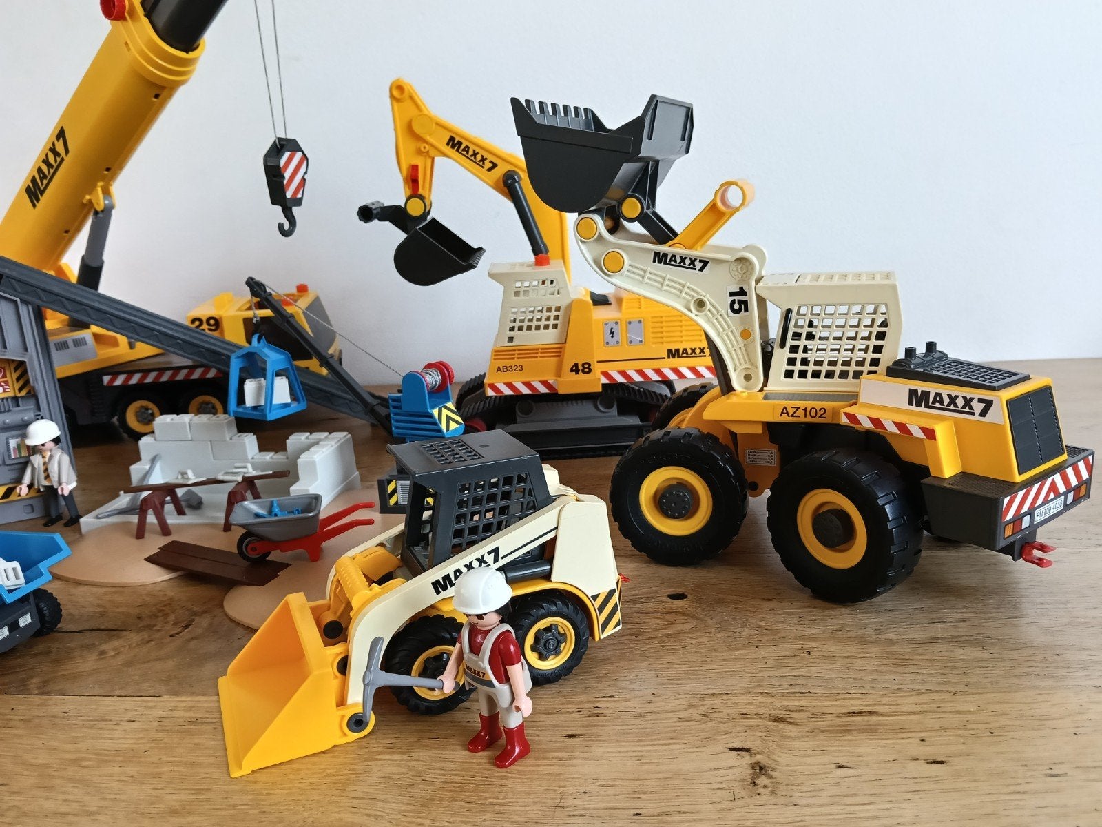Foto 4 van Grote Playmobil Maxx7 Bouwplaats Set met Voertuigen