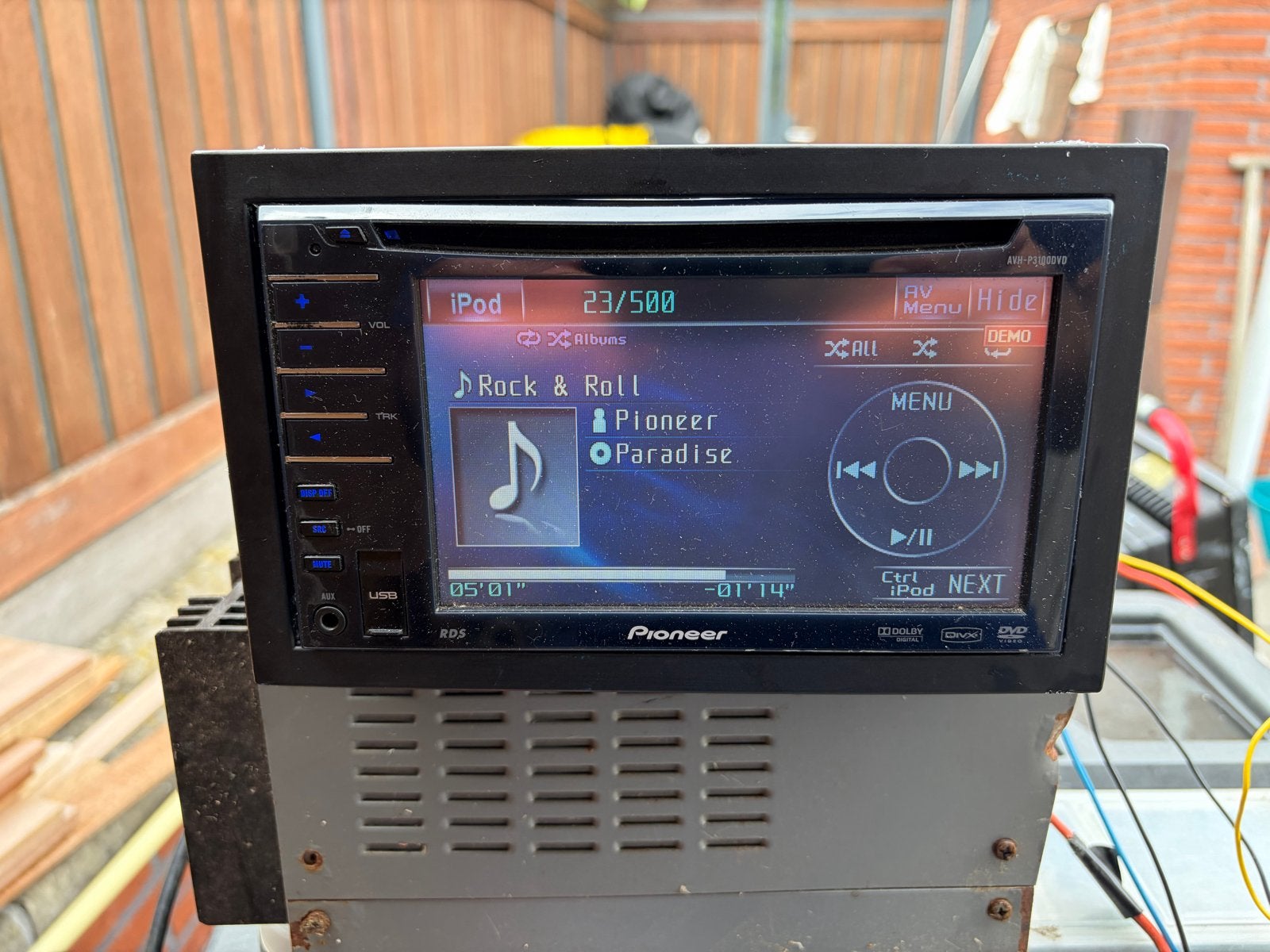 Pioneer AVH-P3100DVD Autoradio met touchscreen, Auto diversen, Autoradio's, Ophalen of Verzenden, Gebruikt
