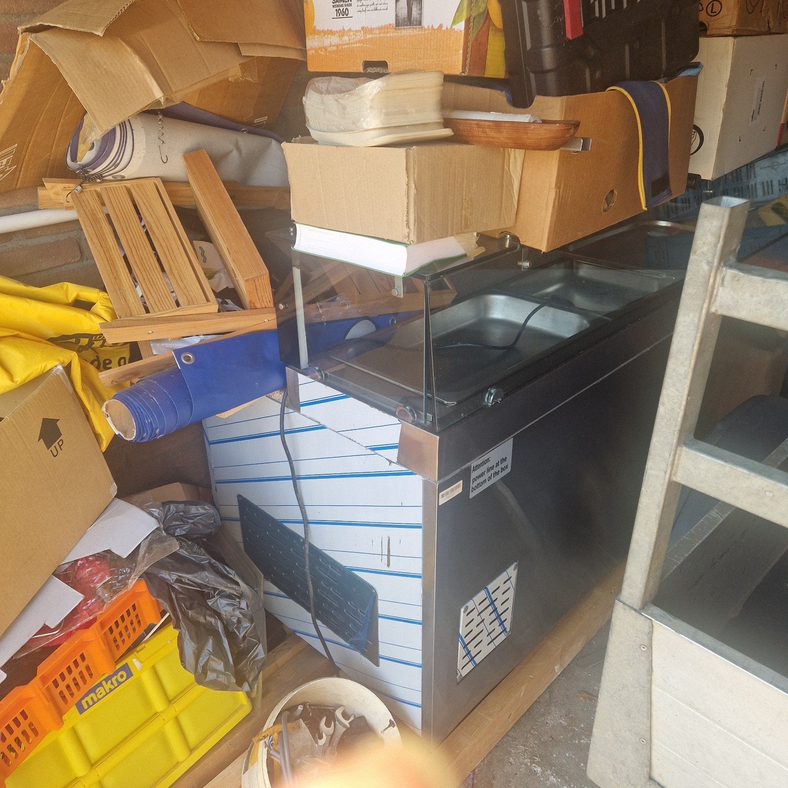 Professionele RVS Koelvitrine - Gebruikt, Ophalen of Verzenden, Gebruikt, Koelen en Vriezen