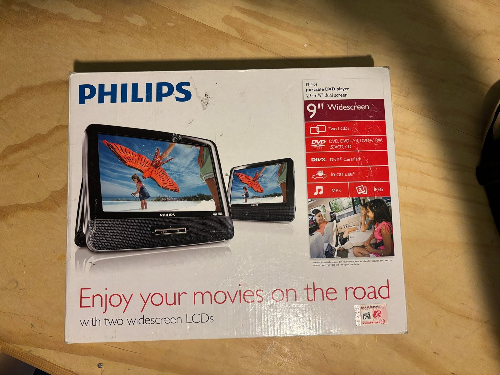 Philips Draagbare DVD-speler 9" Widescreen Dual Screen, Audio, Tv en Foto, Dvd-spelers, Dvd-speler, Philips, Draagbaar, Ophalen of Verzenden