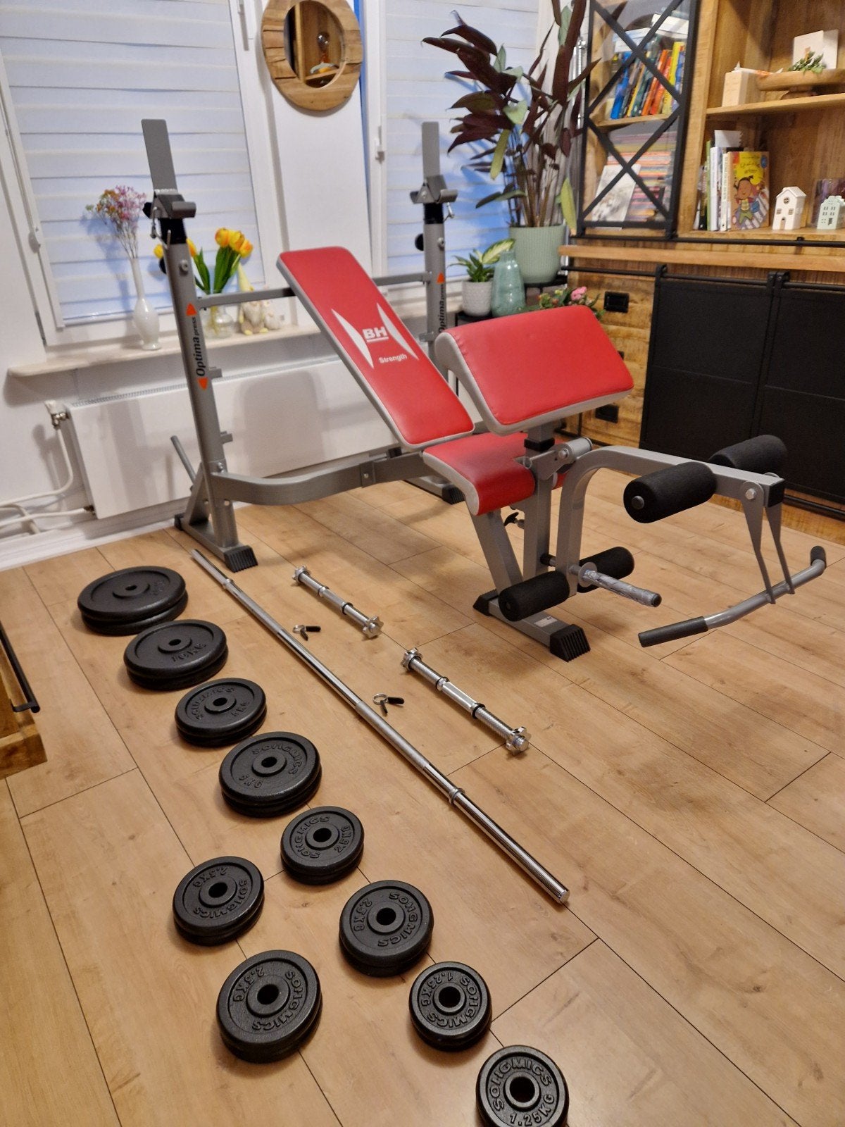 compleet fitness set, Sport en Fitness, Fitnessmaterialen, Ophalen of Verzenden, Zo goed als nieuw, Overige typen