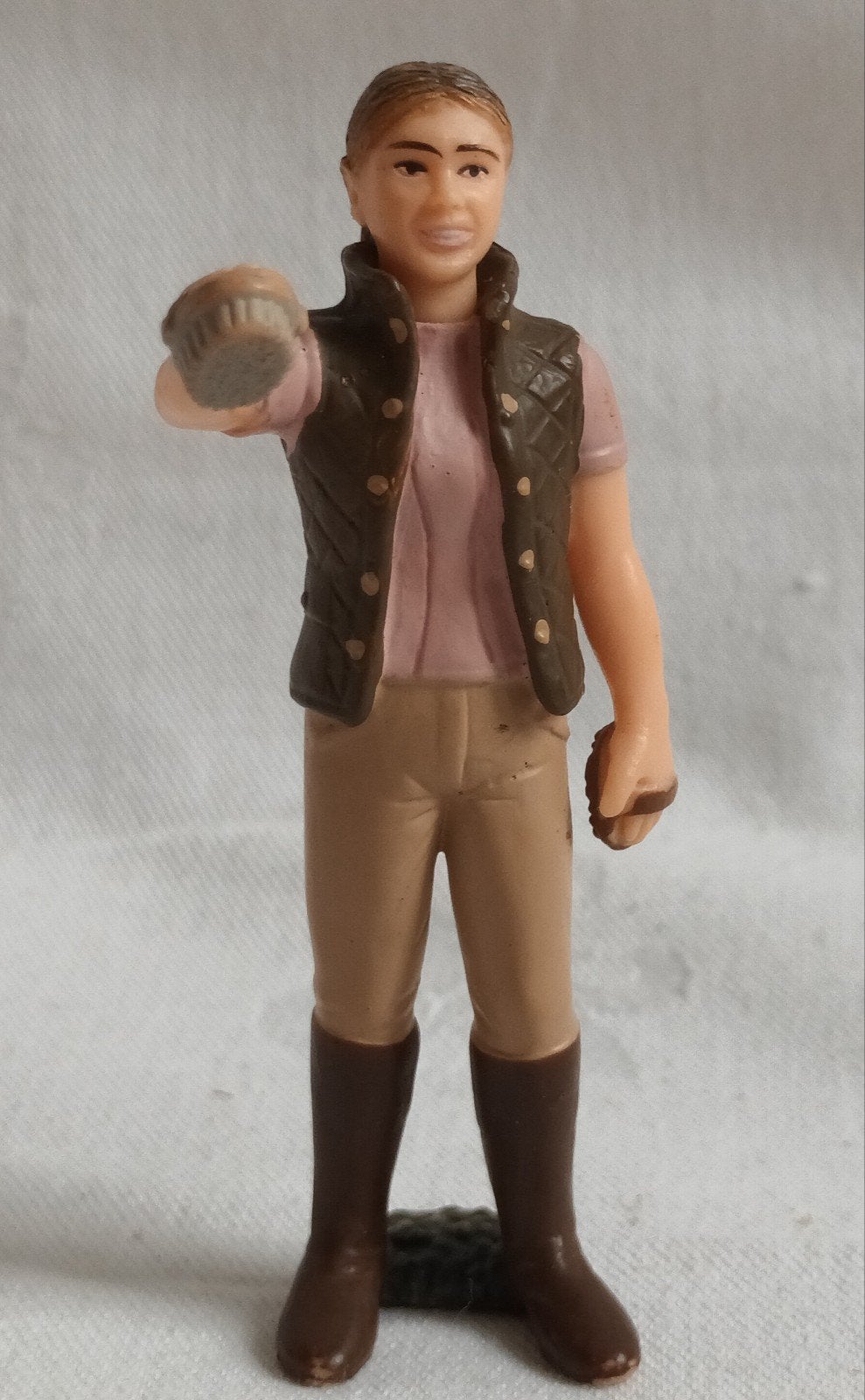 Schleich Paardenmeisje Paardenverzorgster 13448 / 42137, Ophalen of Verzenden, Zo goed als nieuw, Beeldje of Figuurtje