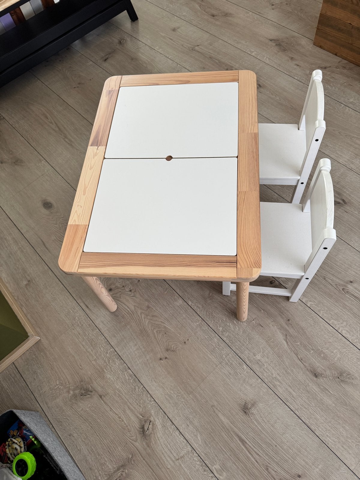 Ikea Flisat kindertafel met stoelen en opbergbakken, Ophalen, Gebruikt, Tafel(s) en Stoel(en)