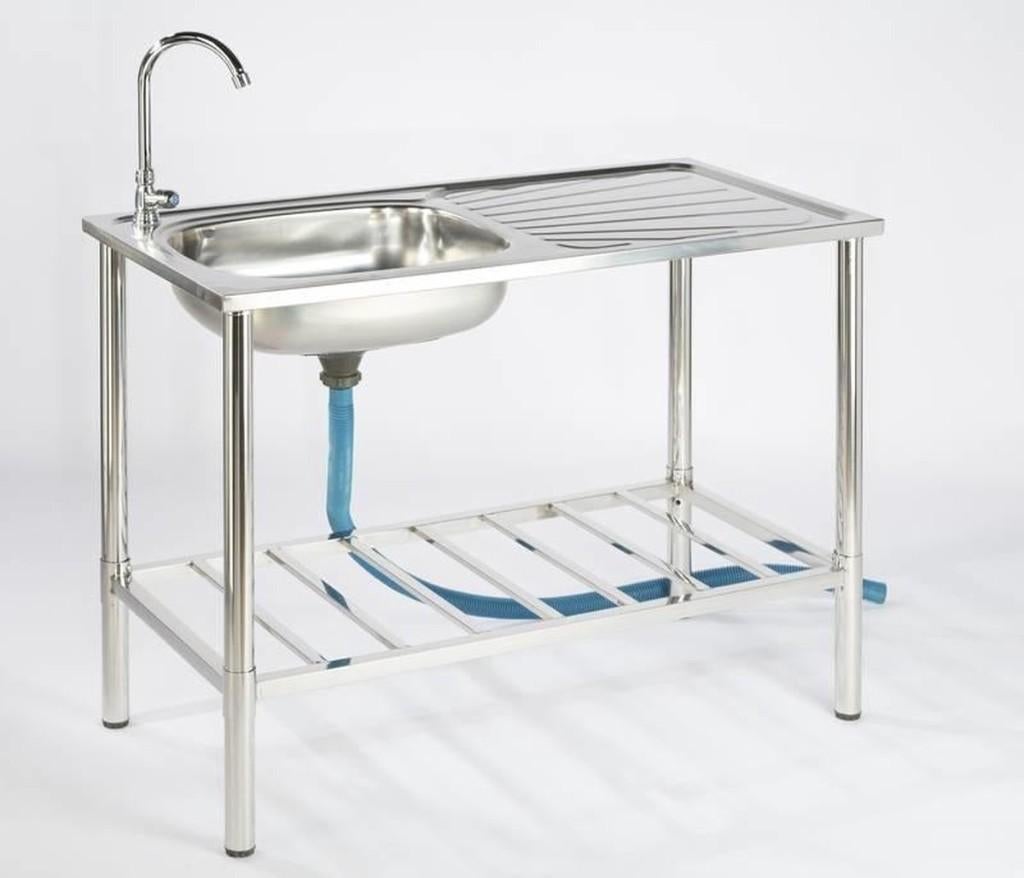 Buitenkeuken noodkeuken keuken RVS incl kraan spoelbak, Ophalen of Verzenden, Nieuw, Elektrisch, Vrijstaand