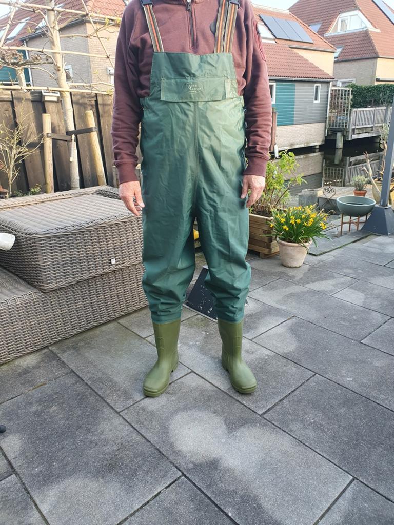 Waadpak met laarzen maat 8 ca. schoenmaat 41 / 42, Watersport en Boten, Hengelsport | Vliegvissen, Gebruikt, Ophalen of Verzenden
