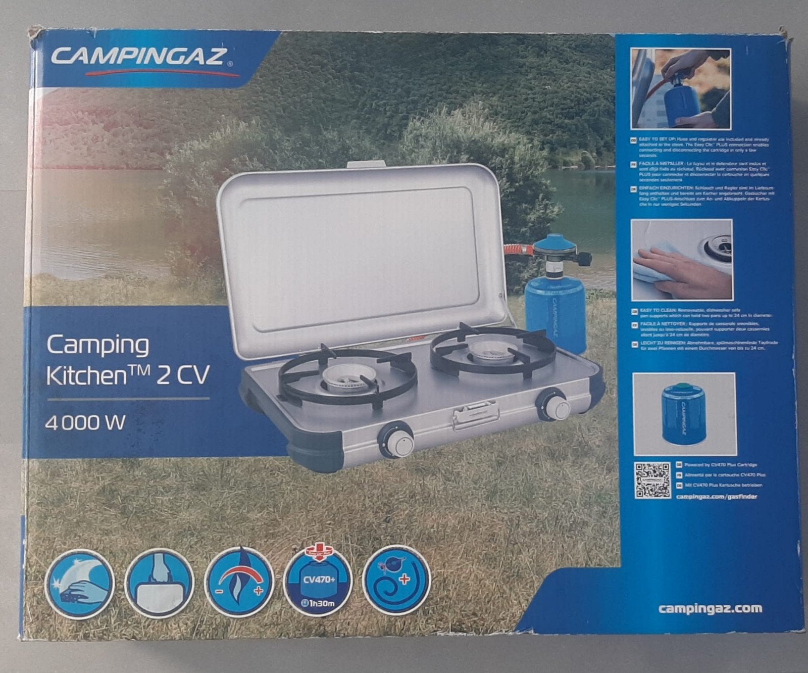 Campingaz Camping Kitchen 2 CV Gasfornuis 4000W, Ophalen, Zo goed als nieuw