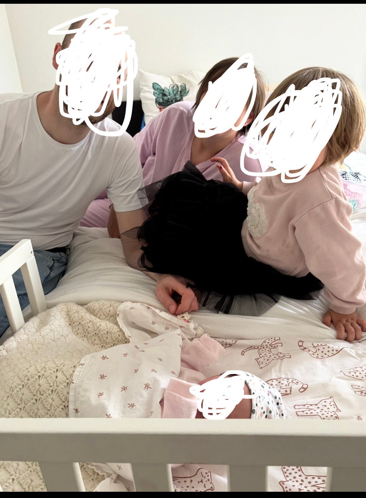 Wit co-sleeper, Kinderen en Baby's, Ophalen, Gebruikt