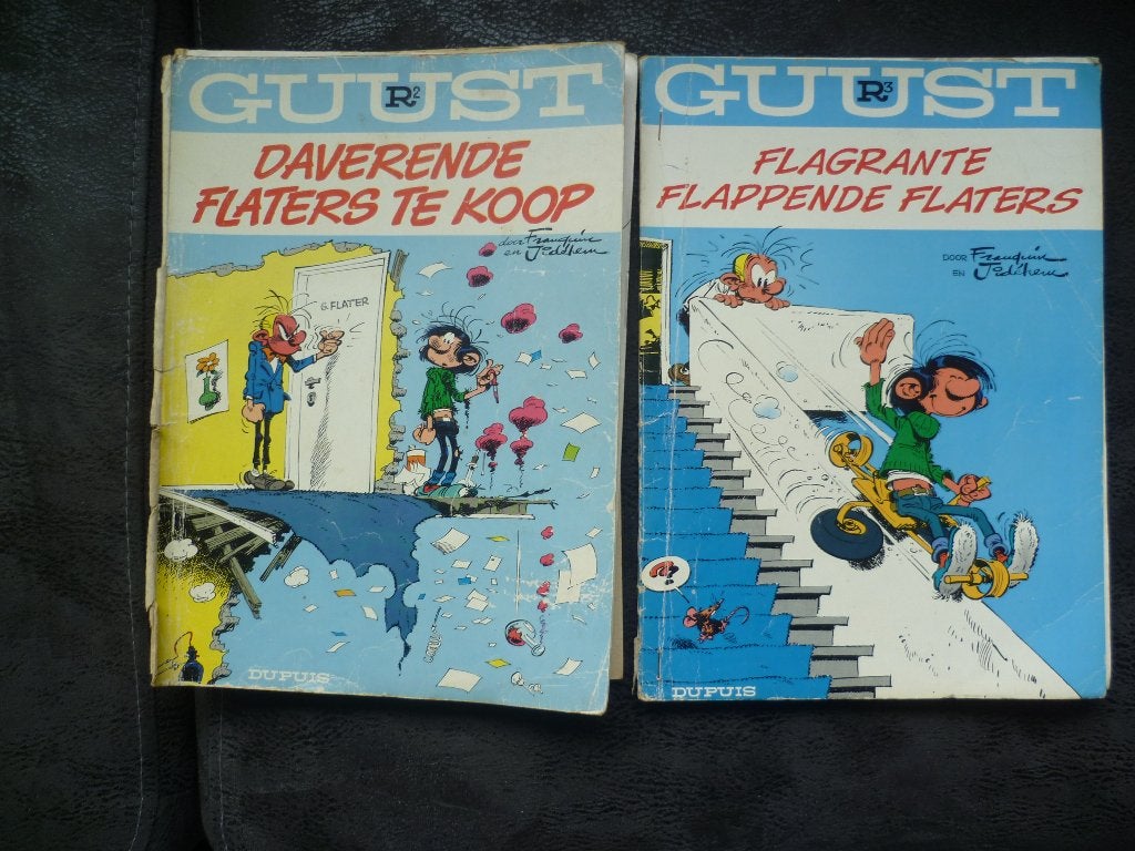 GUUST FLATER 2 albums nummer R2 en R3, Boeken, Meerdere stripboeken, Ophalen of Verzenden, Gelezen