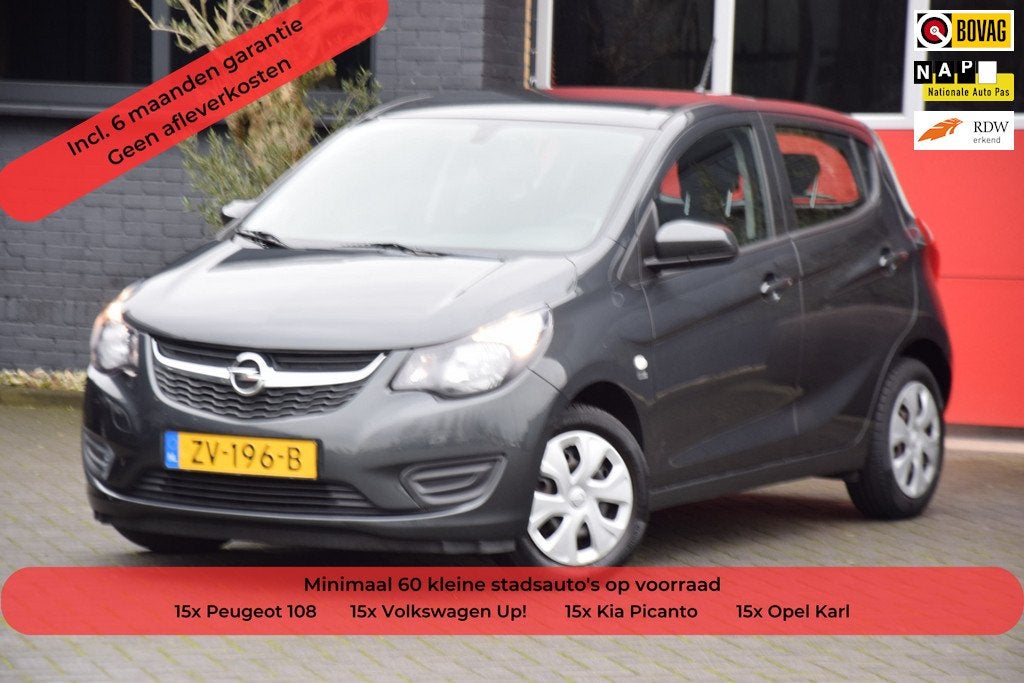 Opel KARL 1.0 ecoFLEX 120 Jaar Edition 2019 Airco Cruise con, Auto's, 839 kg, Stof, Gebruikt, Origineel Nederlands