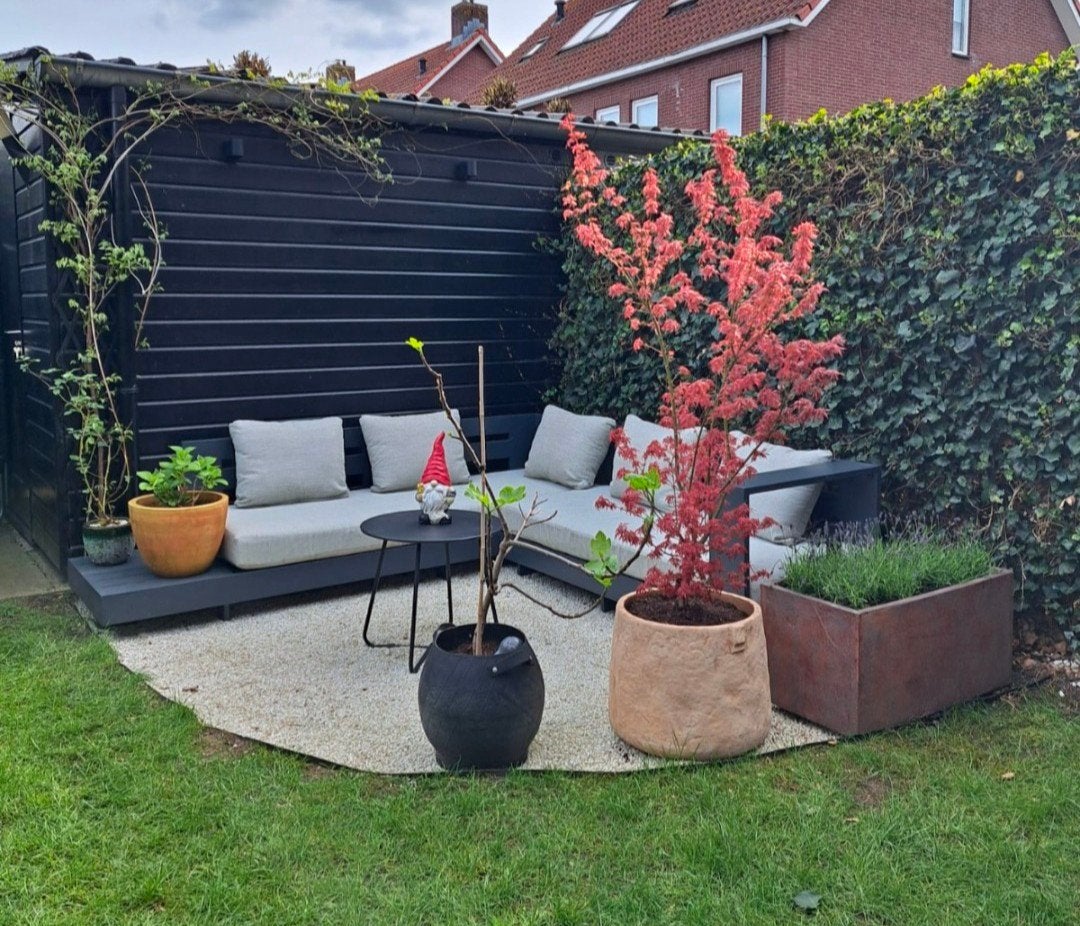 Moderne Belmonte loungeset (Wehkamp) - Antraciet/RVS, Ophalen