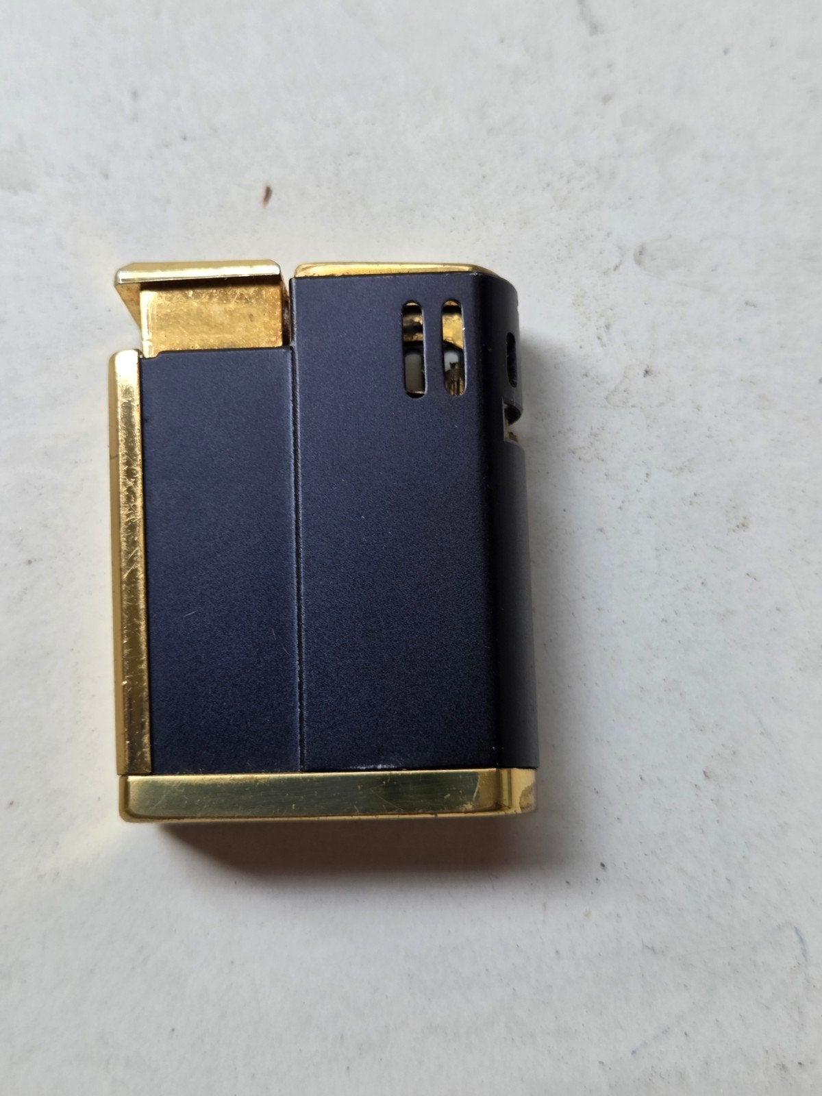 Vintage Brother-Lite Lady Aansteker - Zwart/Goud, Verzamelen, Ophalen of Verzenden, Gebruikt, Aansteker