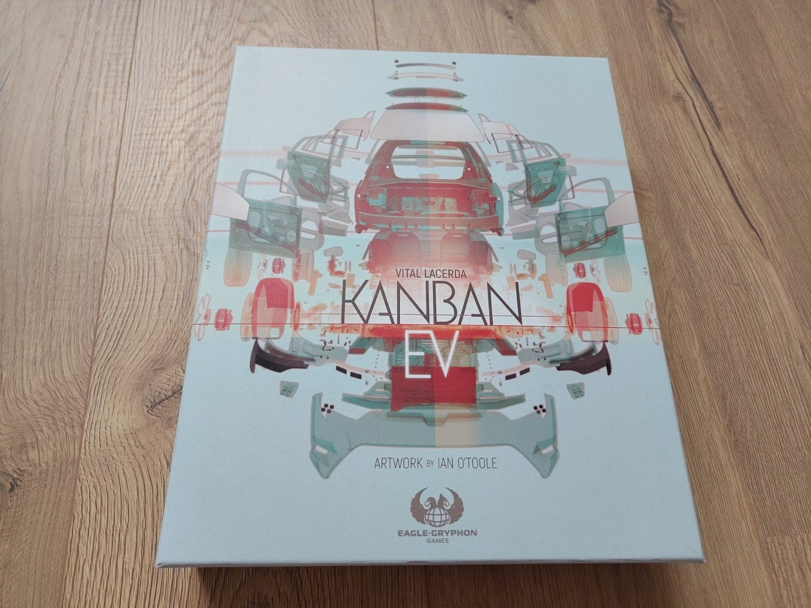 Kanban EV - Strategisch bordspel van Vital Lacerda, Een of twee spelers, Ophalen of Verzenden, Zo goed als nieuw, Eagle-Gryphon Games