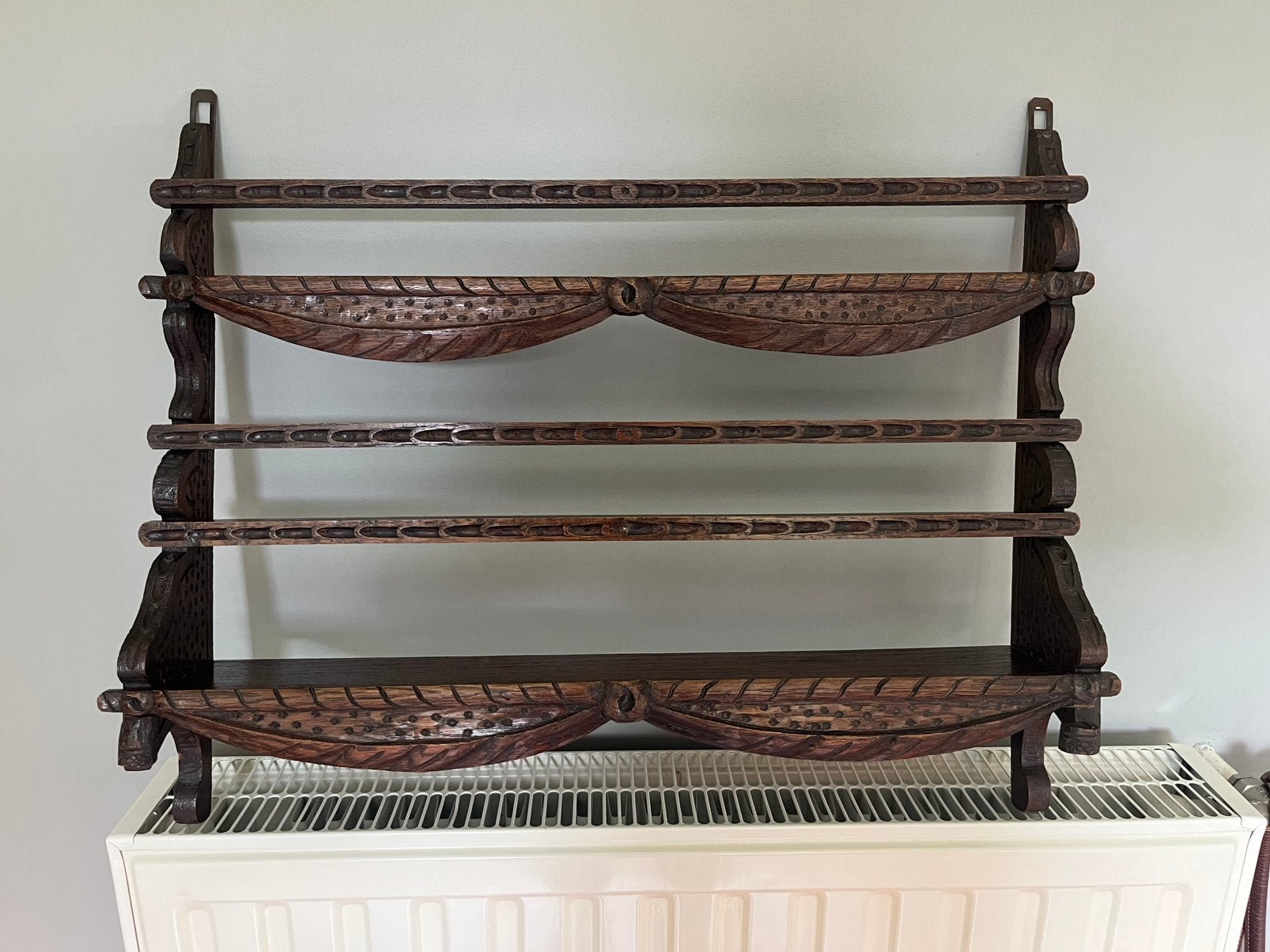 Houten Bordenrek / Kruidenrek om op te hangen - 58x45cm, Ophalen