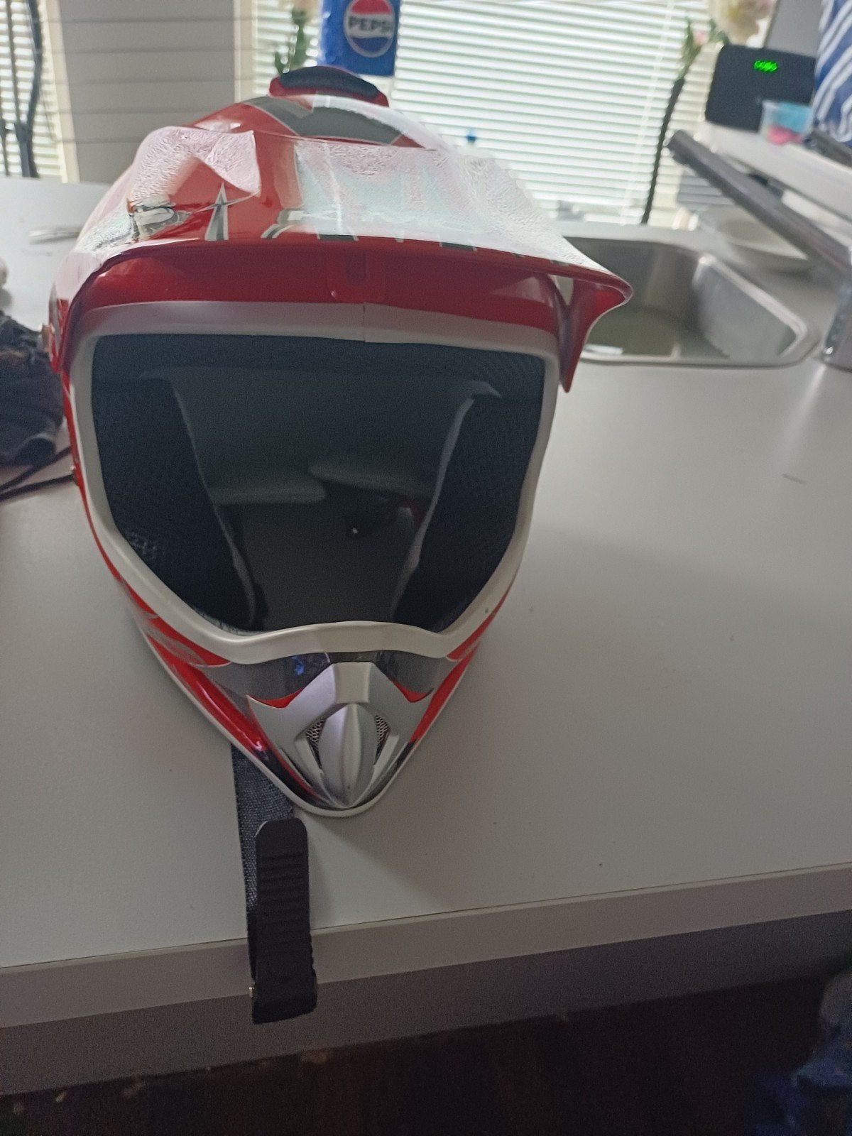 Rode Offroadhelm - Maat XS (49-50 cm), Ophalen of Verzenden, Nieuw zonder kaartje, XS, Kinderen