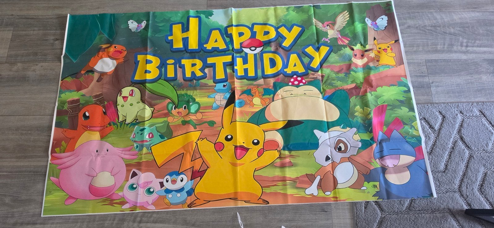Pokémon Feestpakket: Slingers, Ballonnen & Achtergronddoek, Hobby en Vrije tijd, Feestartikelen, Ophalen of Verzenden, Zo goed als nieuw