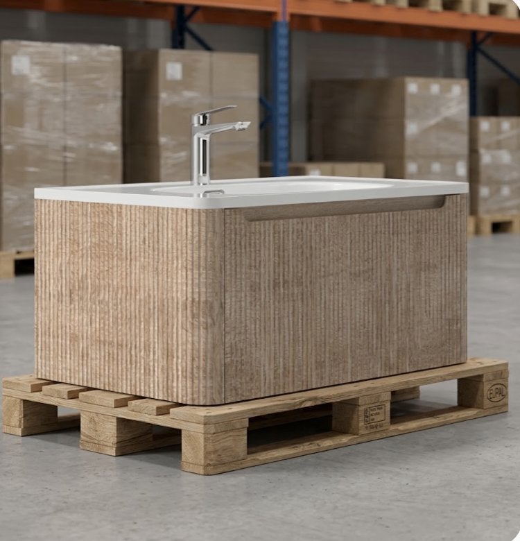 OP=OP Alve 80 - Licht eiken - Badmeubel €395,-, Ophalen, Nieuw