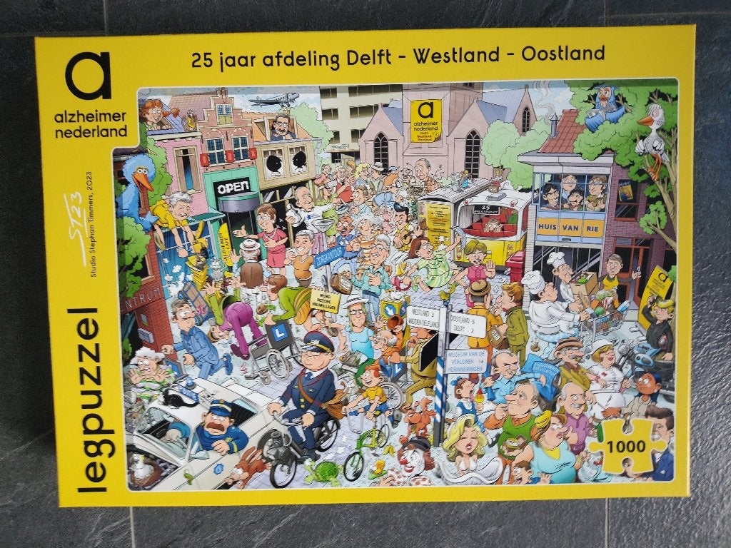 Legpuzzel Alzheimer Nederland (1000 stukjes), Ophalen, 500 t/m 1500 stukjes, Zo goed als nieuw, Legpuzzel