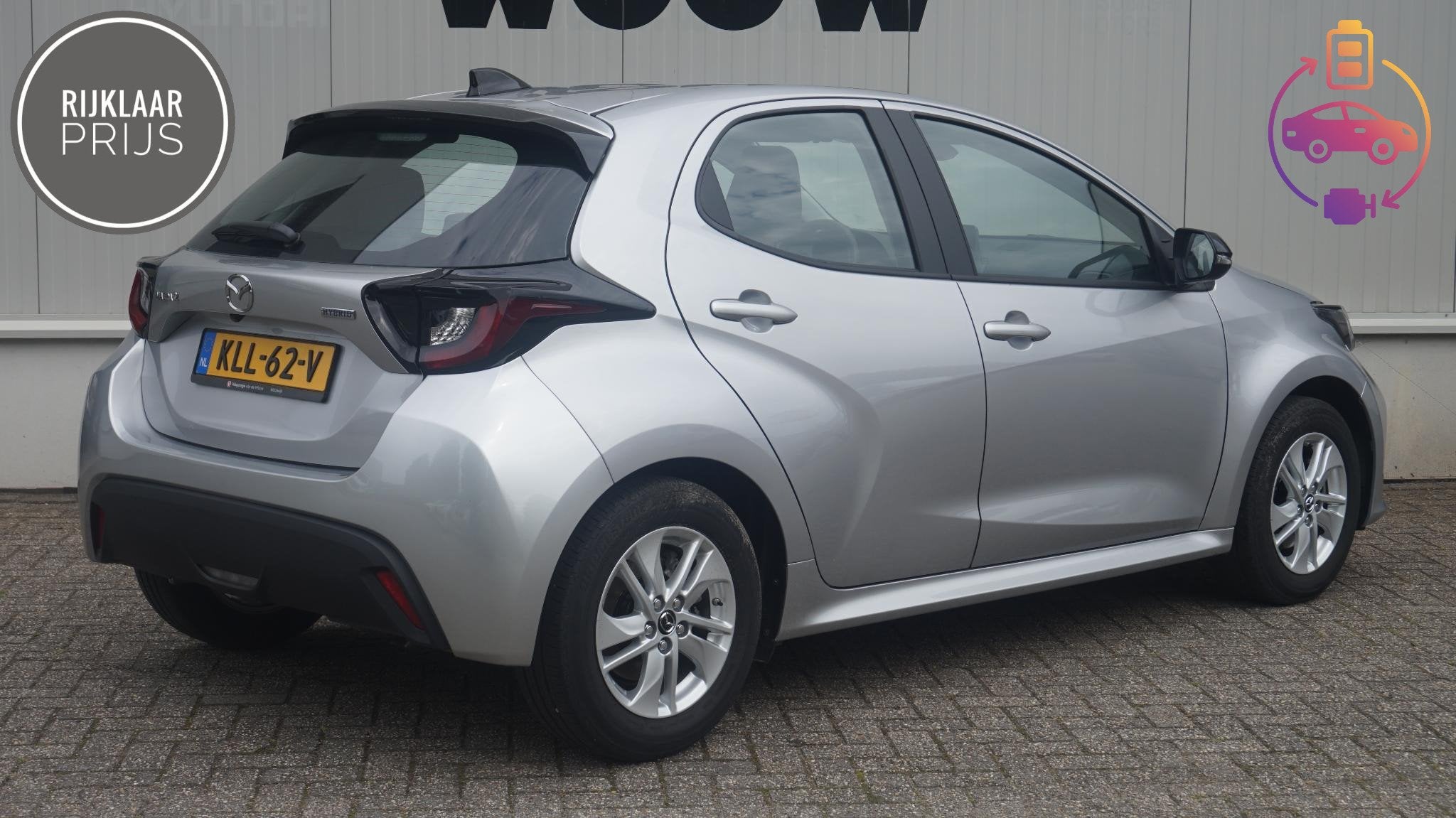 Mazda 2 Hybrid 1.5 Apple Carplay/Android Auto | Rijklaarprij, Auto's, Mazda, Gebruikt, 4 kWh, 1490 cc, Bedrijf