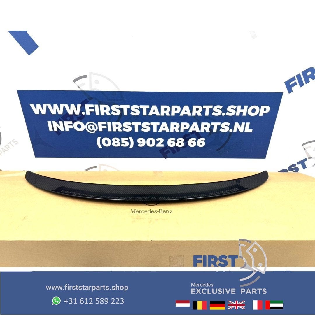 W118 C118 CLA AMG CARBON KOFFERBAK SPOILER ZWART 2018-2021 A, Gebruikt, Ophalen of Verzenden, Achter, -