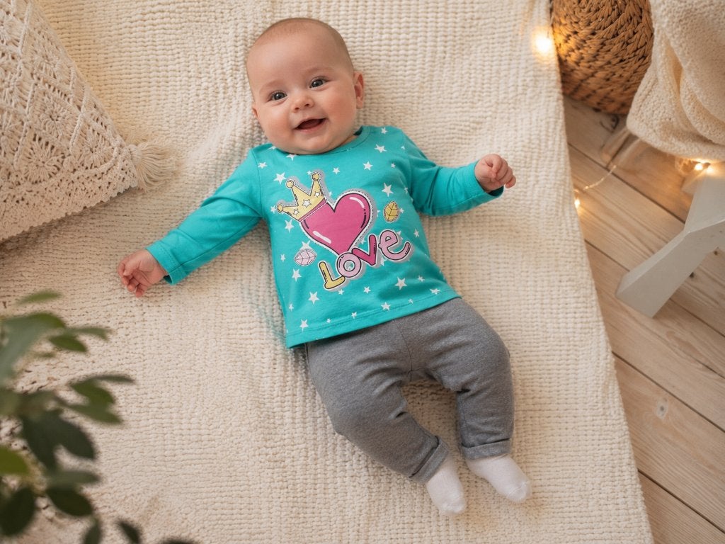 2 Delige set Nas Bebe turquoise 3-6 maanden NIEUW, SO, Meisje, Nieuw, Setje
