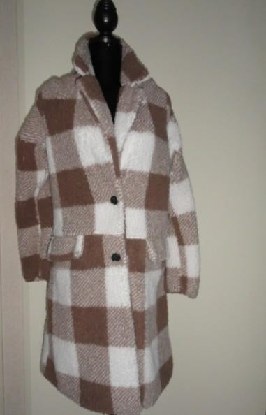 Shein winter jas maat L, Verzenden, Beige, Maat 42/44 (L), Zo goed als nieuw