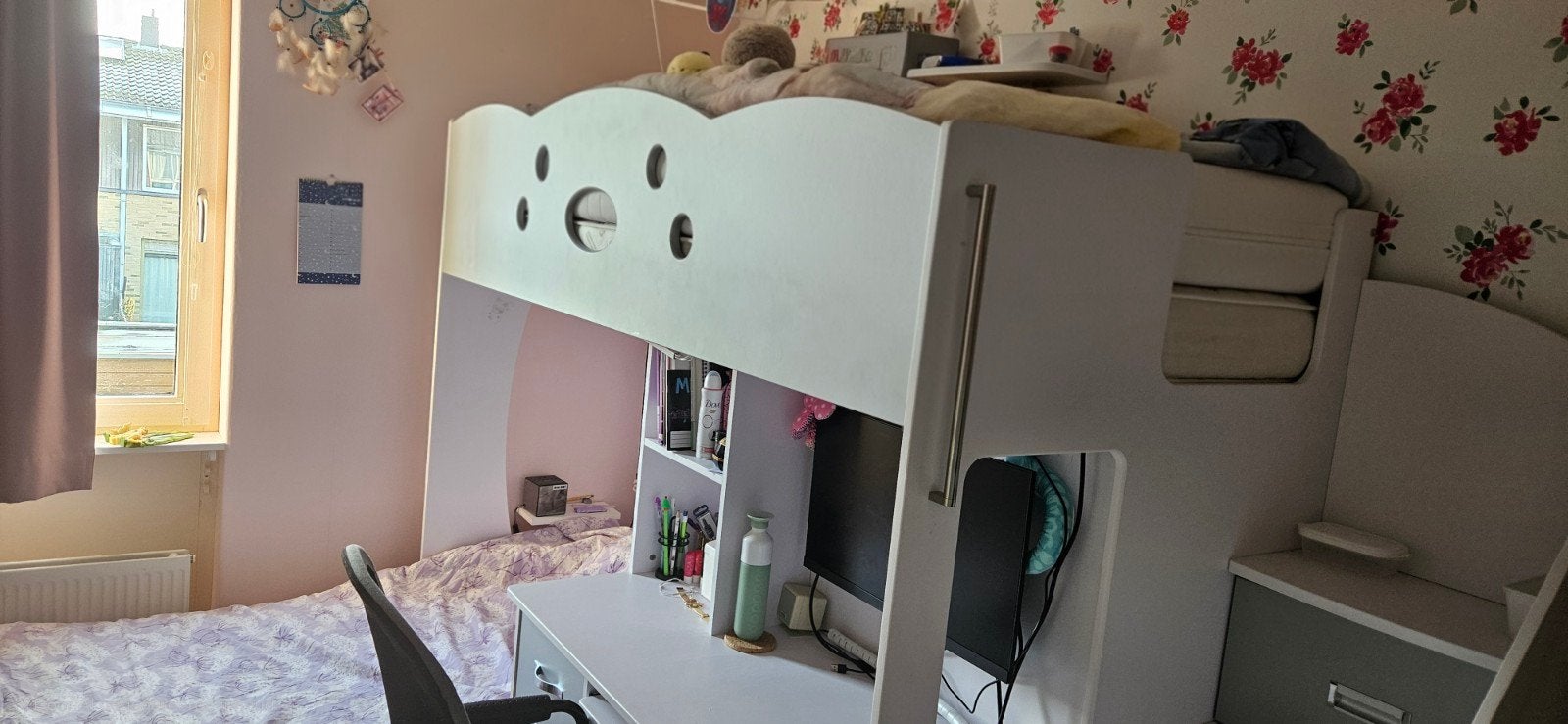 Stapelbed inclusief matrassen, Huis en Inrichting, Slaapkamer | Stapelbedden en Hoogslapers, Ophalen, Gebruikt, 90 cm, 160 tot 180 cm