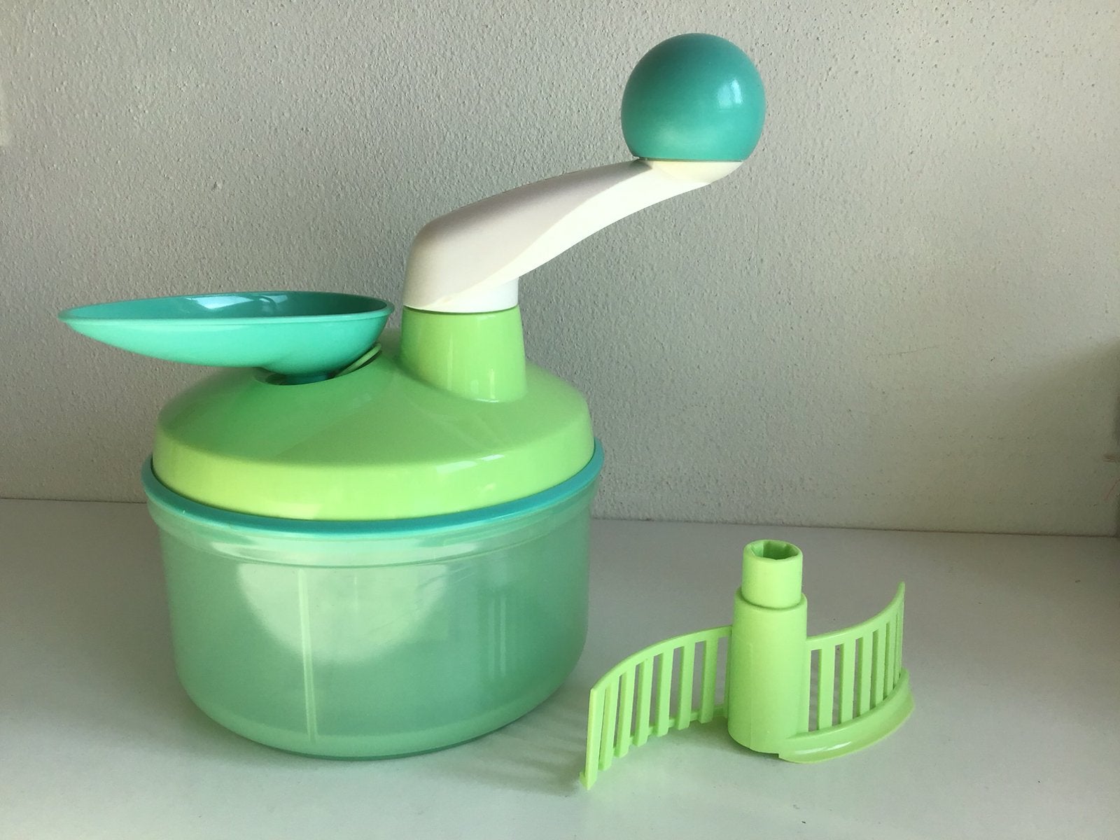 Tupperware Quick Chef groen mixer, Ophalen of Verzenden, Zo goed als nieuw, Met compartimenten, Bak of Kom