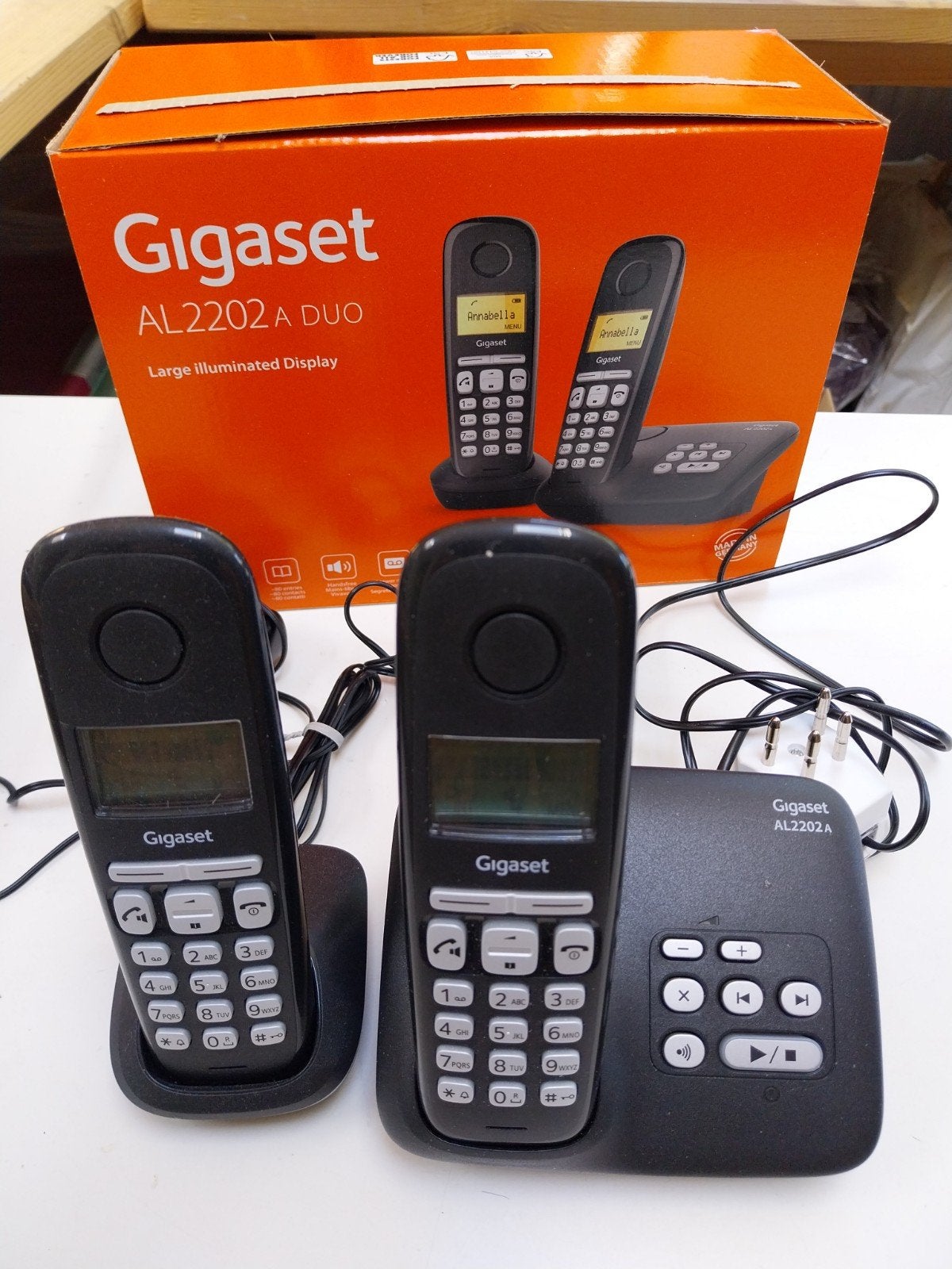 Gigaset AL2202 duo telefoon, Ophalen of Verzenden, Zo goed als nieuw, 2 handsets