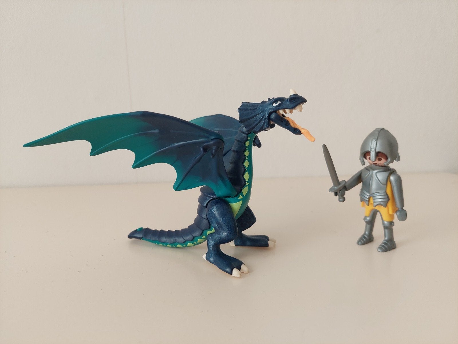 Playmobil Draak met ridder, Ophalen of Verzenden, Gebruikt, Dragons, Figuren