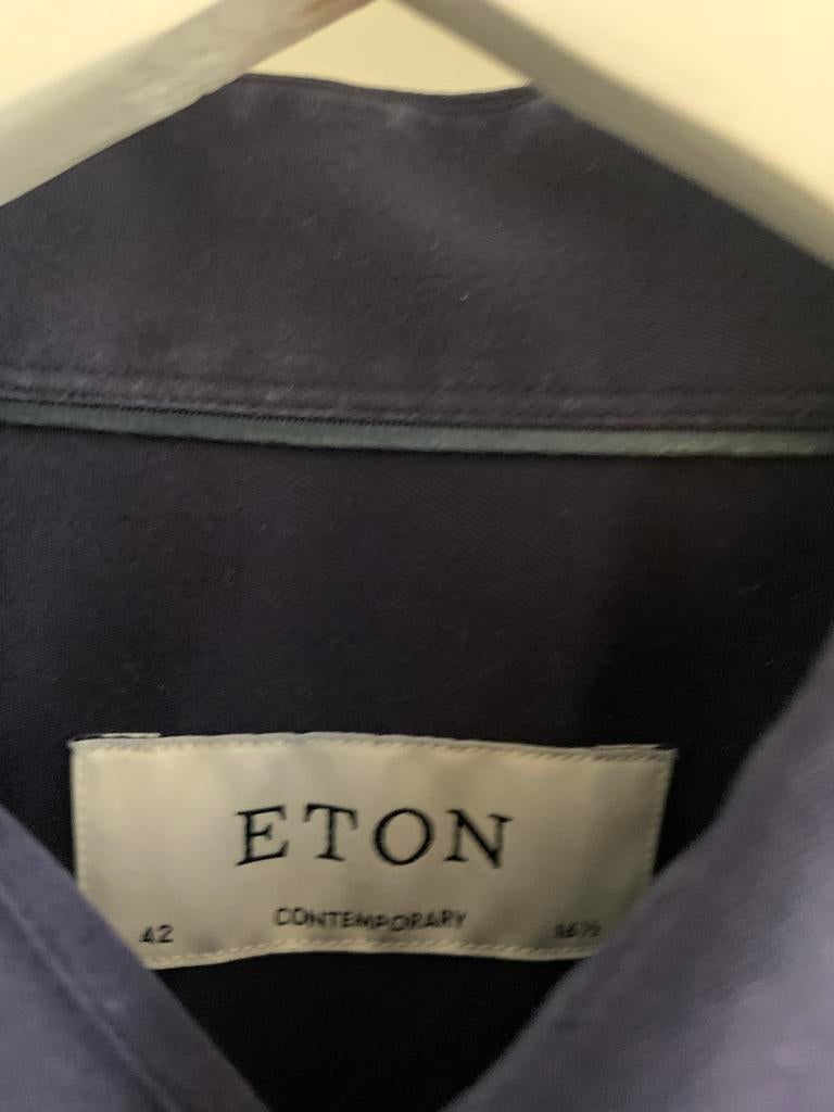 Eton Overhemden - Topkwaliteit, Zo Goed Als Nieuw, Verzenden, Zo goed als nieuw, Blauw, Halswijdte 41/42 (L)